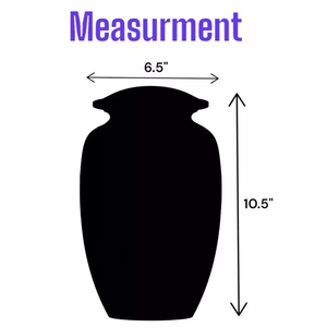 Handcrafted Aluminum Cremation <b>Urn</b> Personalized <b>Urns</b> with Meena Coating Engraving Available Keepsake (3 Cu) & <b>Large</b> (220 Cu) - Product Image 2