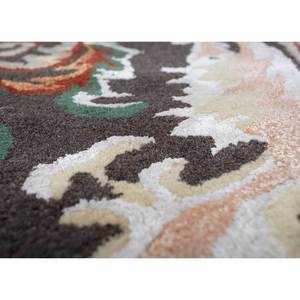 พรมขนสัตว์ผสมวิสโคสสีน้ำตาลเบจ แบรนด์ Kora ลายปักมือ สไตล์โบโฮ รูปทรงสี่เหลี่ยมผืนผ้า เหมาะสำหรับห้องโถง ห้องนอน ห้องนั่งเล่น รุ่น TRA-14619 - Product Image 3