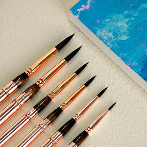 <span class=keywords><strong>Kolinsky</strong></span> voyage <span class=keywords><strong>aquarelle</strong></span> pinceaux Sable cheveux rond <span class=keywords><strong>aquarelle</strong></span> <span class=keywords><strong>pinceau</strong></span> Portable artiste pinceaux avec poche étui de protection - Product Image 5