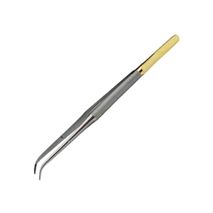 Fórceps Gerald quirúrgicos y veterinarios, los mejores fórceps de tejido Gerald de medio oro, puntas curvas de carburo de tungsteno de 1,2mm - Product Image 4