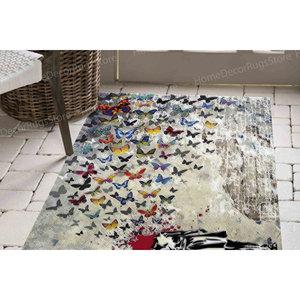 Tapis imprimé : Tapis Banksy Girl, Tapis de couloir, Tapis abstraits, Tapis de chambre, Tapis en velours de luxe - Product Image 4