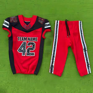 Uniforme de football américain en polyester 100% respirant nouveau style uniforme de football américain Service OEM personnalisé - Product Image 2