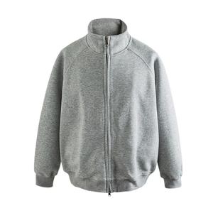 Sweat-shirt à col zippé sur mesure pour homme, en molleton de coton de qualité supérieure, décontracté, tendance, athlétique, streetwear - Product Image 5