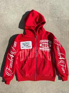 Wholesale Premium Good Quality Dropshipping Spring <b>Men's</b> Boxy Fit Turtleneck Embroidery Streetwear 100% Cotton <b>Hoody</b> Quarter Zip - Product Image 3