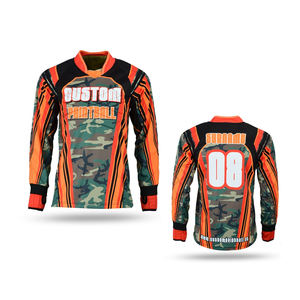 Camisetas de Paintball por sublimación personalizadas al por mayor, talla grande, Unisex, hechas de poliéster 100% transpirable suave y ligero - Product Image 2