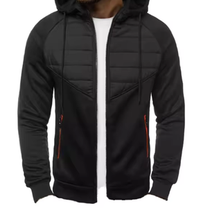 Nouveau sweat-shirt décontracté pour homme, veste à capuche zippée, cardigan à coutures pour homme - Product Image 1