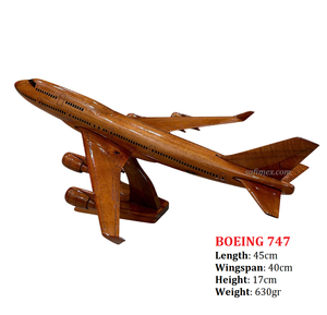 แบบจำลองเครื่องบินโบอิ้ง 737/747/757/777 ขนาด 1:32/48 ทำจากไม้ สำหรับตกแต่งโต๊ะ ผลิตในเวียดนาม - Product Image 5