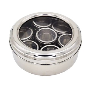 Magnifiques boîtes à épices en acier inoxydable - Écologiques et compatibles lave-vaisselle, complètent les cuisines modernes et traditionnelles - Product Image 2