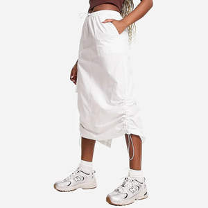 OEM High Quality Wholesale Custom Denim Cotton Midi <b>Skirt</b> <b>Straight</b> High Waist Natural Breathable Ladies Jeans Button Streetwear - Product Image 5