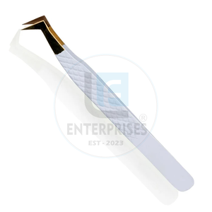 Fiber Tip <b>Eyelash</b> Tweezer OEM Wholesale Best <b>Reusable</b> Perfect Grip Pointed Tip Stainless Steel <b>Eyelash</b> Extension Tweezers Salon - Product Image 3