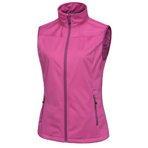 Gilet softshell respirant pour femme, léger, chaud, personnalisé, unisexe, pour l'extérieur, avec poche, sans manches, fermeture éclair, gilet softshell pour femme - Product Image 1