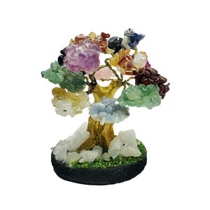 7 Chakras Multi-Gemstone <b>Tree</b> Life Natural <b>Crystal</b> Bonsai Healing Balance Durable Free Form Handcrafted Peruvian Artisan - Product Image 1