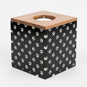 Urna DE RECUERDO DE candelita hecha a mano de alta calidad, caja de cremación de cubo elegante para cenizas humanas y mascotas, urna de recuerdo funerario conmemorativo - Product Image 2