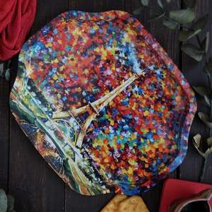 Bandeja Decorativa Afremov Paris 285x400 mm Borde Ondulado Curvo Origen Turquía Kontensan - Product Image 5