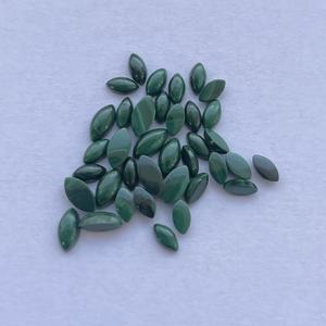 2mm 4mm 6mm Natural malaquita Marquesa suave parte posterior plana cabujón piedra preciosa venta al por mayor anillos de plata proveedor Alibaba 2025 fábrica - Product Image 1