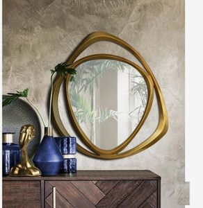 Mới Nhất Thiết Kế Gương Chất Lượng Hàng Đầu Đóng Khung Độc Đáo Biên Giới Kim Loại Khung Gương Trang Chủ Trang Trí Treo Tường Gương - Product Image 3