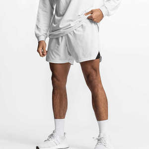 Short de basket-ball en polyester respirant de haute qualité pour hommes, avec logo personnalisé, décontracté et motif uni - Product Image 4