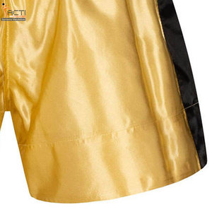 Haga sus propios pantalones cortos de boxeo de alta calidad Muay Thai Satin Boxing Adultos Ropa de boxeo Pantalones cortos de lucha - Product Image 2