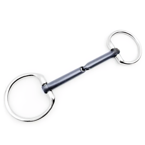 Mèches en titane d'équitation de qualité supérieure, anneaux fixes articulés simples en titane Bradoon, mèches lâches d'équitation - Product Image 2