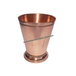 Gobelet en verre en forme de V en cuivre avec base ronde pour une bonne santé Yoga Ayurveda Guérison au meilleur prix - Product Image 6