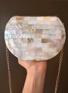 กระเป๋าคลัทช์ทำมือแม่มุกงานฝีมือคุณภาพสูงสำหรับการอุทธรณ์สมัยใหม่ในราคาที่ต่ำที่สุดโดยงานฝีมือ HF - Product Image 4