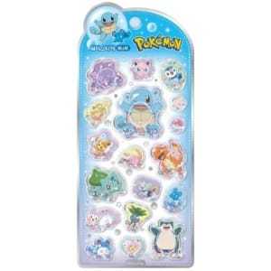 โปเกมอนวอเตอร์ 3D บับเบิ้ลสติ๊กเกอร์แพ็คสติ๊กเกอร์ตัวละครสีน้ำเงินแบบลอกและติด - Product Image 1