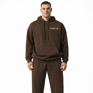 ชุดวอร์มแบบลำลองทรงหลวมสำหรับทุกเพศ เสื้อฮู้ดดี้ กางเกงจ็อกเกอร์ ขายส่ง B2B เสื้อผ้าสตรีทแวร์ Y2K ชุดลำลองสองชิ้น รับผลิตแบบ OEM - Product Image 1