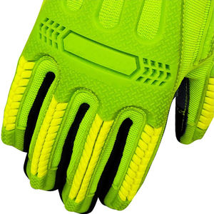 ถุงมือหนังวัวแยก14 16นิ้วสำหรับผู้ชายและผู้หญิงถุงมือกันความร้อนป้องกันไฟฟ้าสถิตย์กันไฟป้องกันการกระแทก - Product Image 2