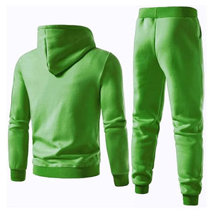 Conjunto de chándal para hombre más vendido, de algodón 100% Sudadera con capucha, chándal de manga larga para correr, peso pesado para la producción de invierno en Pakistán - Product Image 3
