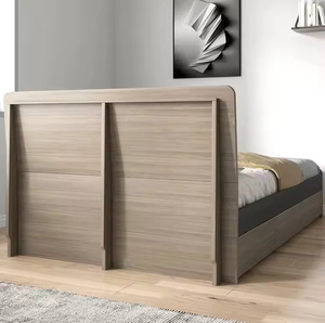 Lit tatami en teck massif de haute qualité avec 3 tiroirs de rangement au design moderne. - Product Image 5