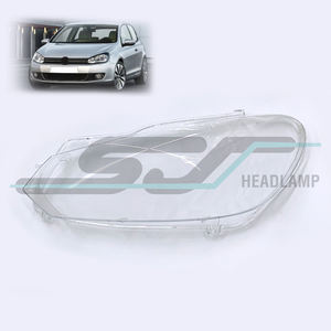 New Volkswagen Golf 6 2011-2013 High Quality Polycarbonate Transparent Headlight <b>Cover</b> & <b>Head</b> Lamp Lens for Car Replacement - Product Image 4