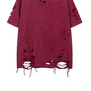Distressed T Shirts your <b>own</b> LOGO Distressed T Shirts good material Distressed T Shirts - Product Image 6