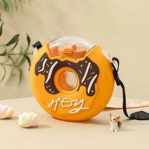 Botella de Agua Myrva en Forma de Donut de 180 ml, Botella de Plástico para Beber al Aire Libre - Product Image 3