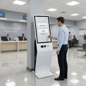 Kiosco de autoservicio con pantalla táctil LCD de 15.6 pulgadas, de pie para interiores, con reconocimiento facial para uso hospitalario - Product Image 3