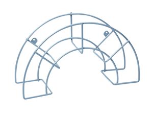 Supporto per tubo flessibile grande, in resina grigia, 46,5x24x16,5 cm (Sauvic 3310) - Product Image 1