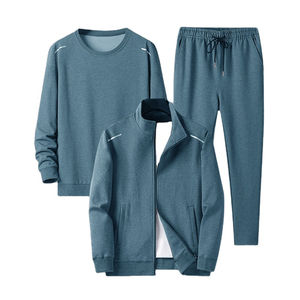 2025 personnalisé hommes de haute qualité poids lourd survêtement décontracté ensemble respirant à capuche pantalon de survêtement avant solide nouveau Style pour l'hiver - Product Image 1