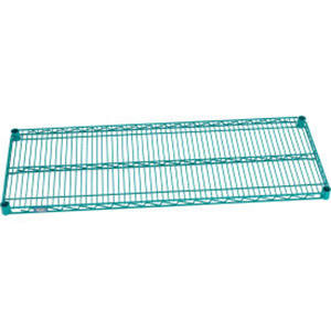 2448 Poly-Green Epoxy <b>Wire</b> Shelf 48"W X 24"D Commercial Steel Industrial <b>Shelving</b> Racking for Shelves Stacking Racks Shelves - Product Image 1