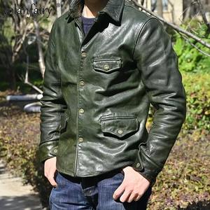 Classic <b>B3</b> <b>Bomber</b> <b>Jacket</b> for Men Genuine Leather Sheepskin Shearling Decoration Winter Nonwoven <b>Jacket</b> - Product Image 4