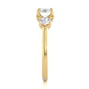 แหวนเพทายหรูหราดีไซน์การตัดได้รับการรับรองจาก IGI เงินสเตอร์ลิงชุบทองขายดีครบรอบแต่งงานปรับแต่งฉลากส่วนตัวได้ตามต้องการ - Product Image 5