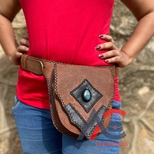 Leather Hip <b>Pocket</b> <b>Belts</b> Unisex Leather Waist <b>Pocket</b> <b>Belts</b> - Product Image 1