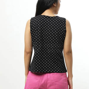 เสื้อกล้ามผู้หญิงผ้าคอตตอนโพลีเอสเตอร์ใส่เล่นยิมฟิตเนสสไตล์ล่าสุด - Product Image 2