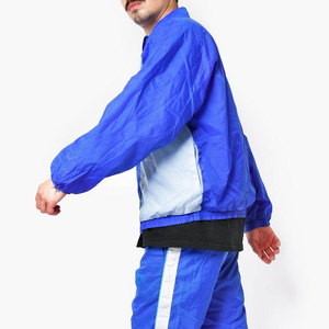 Ensemble survêtement tendance personnalisé en nylon coupe-vent décontracté pour l'hiver, veste et pantalon, entièrement zippé, respirant et léger - Product Image 6