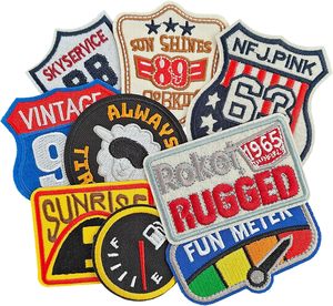 9 pièces de patchs Road Club avec crochet et boucle-pour jeans, vestes, sacs, chapeaux, t-shirts - Product Image 1