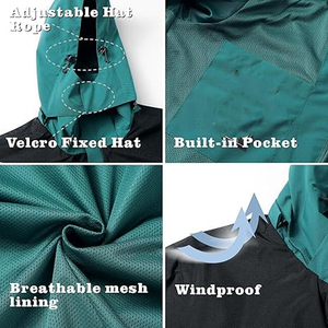 Vestes de pluie imperméables personnalisées respirantes de performance, design d'hiver pour une utilisation en extérieur, veste de pluie - Product Image 6