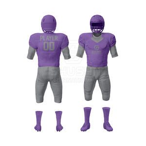 Ensemble de maillot et pantalon de football américain pour hommes, sur mesure, sublimation, logo d'équipe personnalisé, court, respirant, 100% polyester - Product Image 1