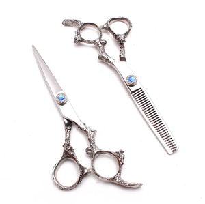 Kéo Làm Tóc Kéo Cắt Tóc Khắc Không Gỉ 5.5 "6" Kéo Tỉa Thưa Kéo Cắt Tóc Cán Rồng - Product Image 3