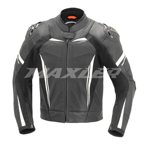 Veste de moto imperméable pour homme, de qualité supérieure, dernier design, rembourrage doux, confortable, en cuir véritable. - Product Image 1