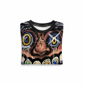 High Quality Eco-Friendly Heavyweight Boxy Oversized Streetwear T-<b>Shirt</b> Custom Screen Print Heavy Cotton Cropped Graphic <b>Men</b> - Product Image 5