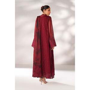 Ensemble de costume pour femme en mousseline brodée PR-1245 - Product Image 2