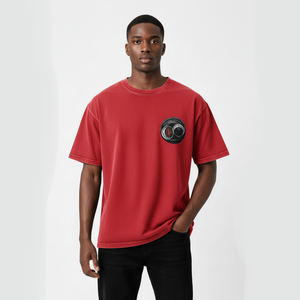Camiseta Gráfica Oversize Personalizada para Hombre, 100% Algodón, Estilo Urbano, Cuello Redondo, Fabricante Mayorista OEM ODM - Product Image 3
